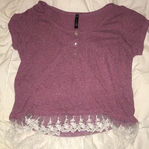 Lace crop top